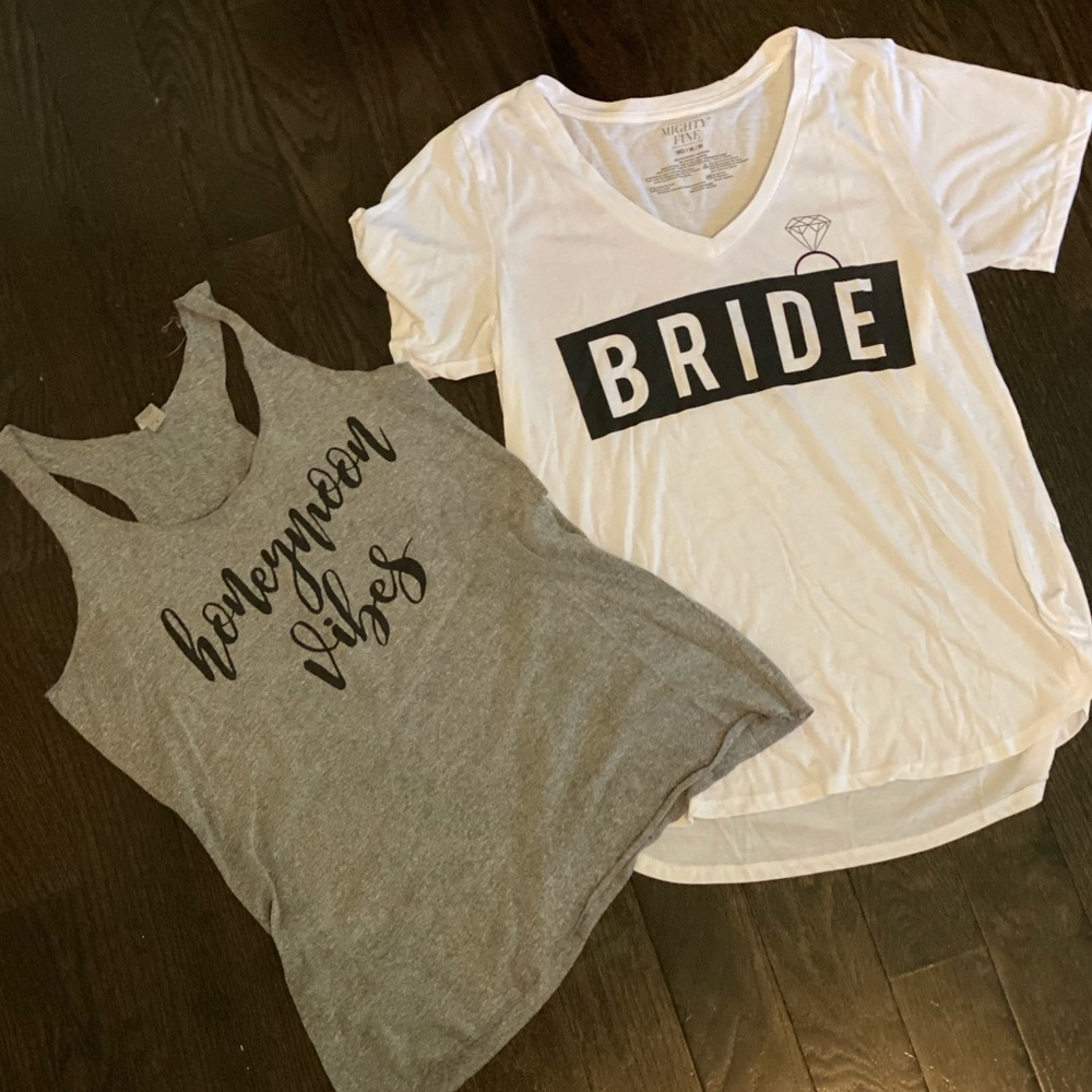 Bride Bundle! Bride Shirt & Honeymoon Tank! $20